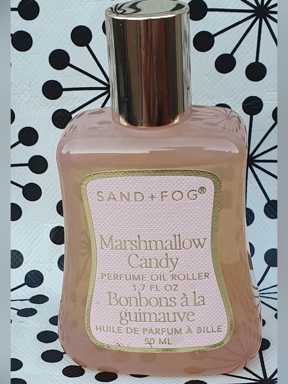 🍬 Sand + Fog Marshmallow Candy Perfume Oil Roller 50ml — Blush Pink NEW